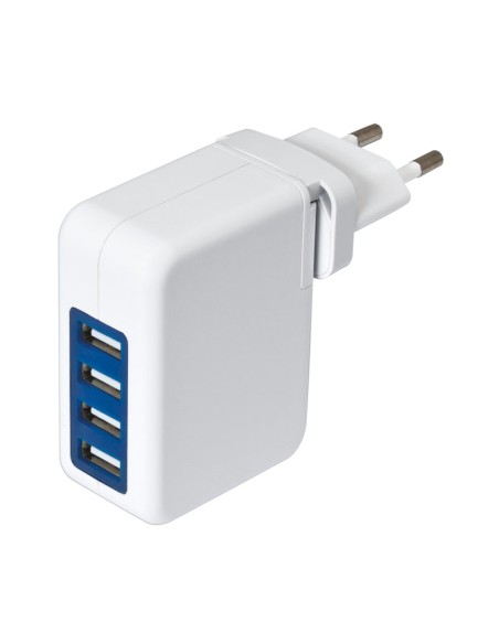 CARGADOR ALIMENTADOR DE MURAL 4XUSB 5VCC