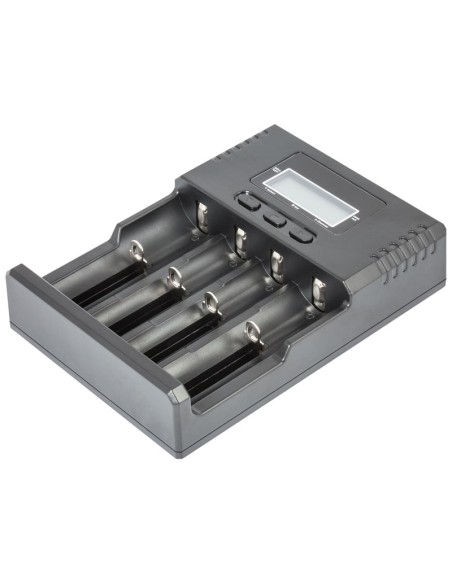 CARGADOR BATERIAS CILINDRICAS DE ION-LITIO/NI-MH 4 CANALES CAR238