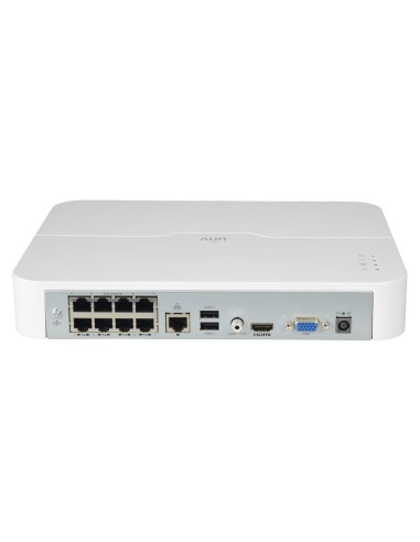 GRABADOR NVR PARA CÁMARAS IP - GAMA EASY - 8 CH VÍDEO POE / COMPRESIÓN ULTRA 265 - RESOLUCIÓN MÁXIMA 8 MPX - SOPORTA FUNCIONES I