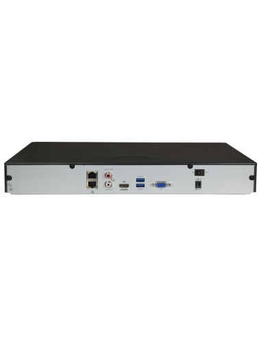 NVR FOR IP CAMERAS - EASY RANGE - 16 CH VIDEO / ULTRA COMPRESSION 265 - MAXIMUM RESOLUTION 8 MPX - SPACE FOR 2 HARD DISKS