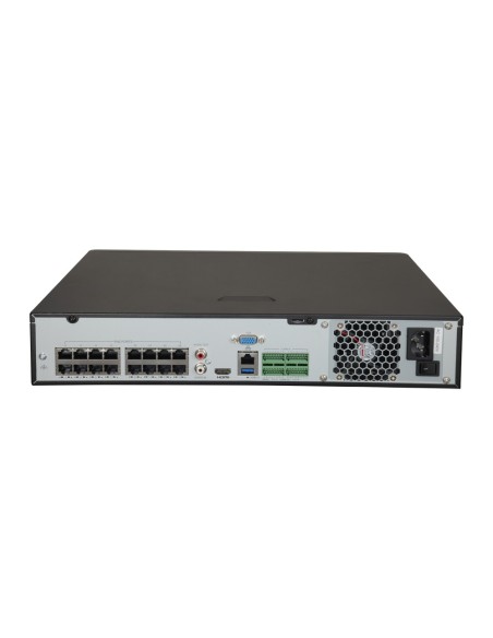 NVR FOR IP CAMERAS - EASY RANGE - 32 CH VIDEO / ULTRA COMPRESSION 265 - 16 POE CHANNELS - BANDWIDTH 160 MBPS - SPACE FOR 4 HARD