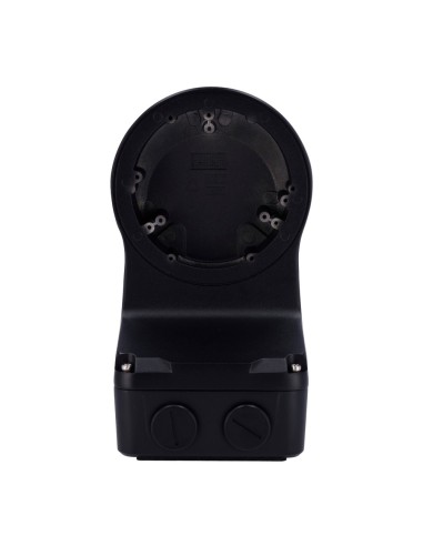 SOPORTE DE PARED - CAJA DE CONEXIONES - APTO PARA USO EN EXTERIOR - COLOR NEGRO | 125 MM (AL) X 125 (AN) X 233 (FO) - COMPATIBLE