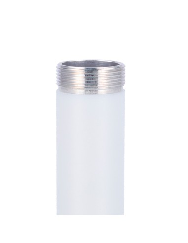 SOPORTE DE TECHO - PARA CÁMARAS DOMO - ALTURA 200 MM | 59  (Ø) MM - APTO PARA USO EN INTERIOR Y INTERIOR - COLOR BLANCO - FABRIC