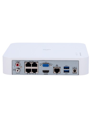 GAMA PRIME - GRABADOR NVR PARA CÁMARAS IP - 4 CH VÍDEO / 4 CH POE - RESOLUCIÓN MÁXIMA 8MPX - ANCHO DE BANDA 80 MBPS - ADMITE FUN