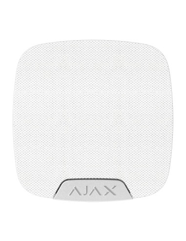 SIRENA INTERIOR - CERTIFICADO NFA2P Y GRADO 2 - ALIMENTACIÓN 2 PILAS CR123A 3.0 V PANASONIC - AJAX SUPERIOR - SOPORTE CON TORNIL