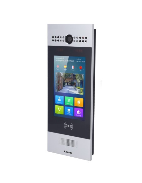 VIDEOPORTERO IP - CÁMARA 3 MPX | AUDIO Y VÍDEO BIDIRECCIONAL - FACIAL, TARJETA, PIN Y QR | 3 RELÉS - APARTAMENTOS | POE+, SIP ES