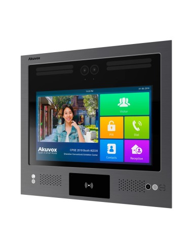 VIDEOPORTERO IP ANTIVANDÁLICO IK08 - DOBLE CÁMARA 2 MPX | AUDIO Y VÍDEO BIDIRECCIONAL - FACIAL, TARJETA, PIN, BLE Y QR | 4 RELÉS