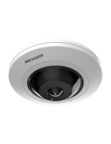 HIKVISION - CÁMARA IP FISHEYE 3 MPX (2048×1536) - LENTE 1.16 MM FISHEYE - IR LEDS ALCANCE 8 M - 14 MODOS DE VISUALIZACIÓN - APTA