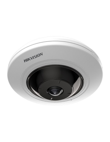 HIKVISION - CÁMARA IP FISHEYE 5 MPX (2592×1944) - LENTE 1.05 MM FISHEYE - IR LEDS ALCANCE 8 M - DETECCIÓN DE MOVIMIENTO 2.0 | AC