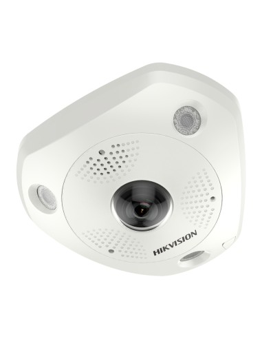 HIKVISION - CÁMARA IP FISHEYE 6 MPX (3072×2048) - LENTE 1.27 MM FISHEYE - IR LEDS ALCANCE 15 M - CONTEO DE PERSONAS | MAPA DE CA