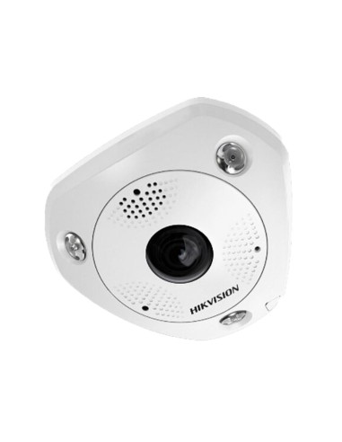 HIKVISION - CÁMARA IP FISHEYE 6 MPX (3072×2048) - LENTE 1.27 MM FISHEYE - IR LEDS ALCANCE 15 M - ALARMA | AUDIO | MICRÓFONO | IN