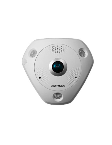 HIKVISION - CÁMARA IP FISHEYE 6 MPX (3072×2048) - LENTE 1.27 MM FISHEYE - IR LEDS ALCANCE 15 M - ALARMA | AUDIO | MICRÓFONO - VA