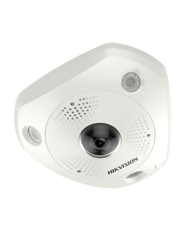 HIKVISION - CÁMARA IP FISHEYE 12 MPX (4000×3000) - LENTE 1.29 MM FISHEYE - IR LEDS ALCANCE 15 M - CONTEO DE PERSONAS | MAPA DE C