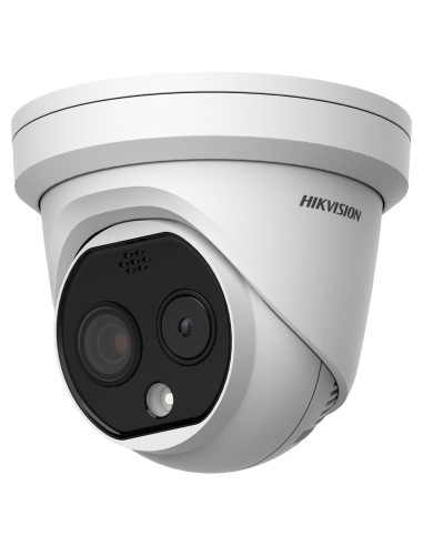 CÁMARA TÉRMICA DUAL IP HIKVISION GAMA PRO - SENSOR TÉRMICO 256X192 VOX | LENTE 2.1 MM - SENSOR ÓPTICO 1/2.7 4 MPX | LENTE 2.2 M