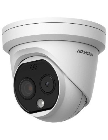 CÁMARA TÉRMICA DUAL IP HIKVISION GAMA PRO - SENSOR TÉRMICO 256X192 VOX | LENTE 3.6 MM - SENSOR ÓPTICO 1/2.7 4 MPX | LENTE 4.3 M