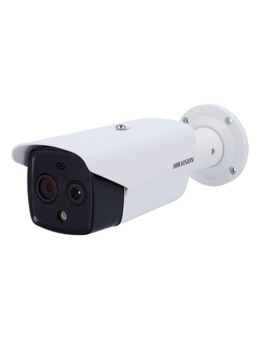 CÁMARA TÉRMICA DUAL IP HIKVISION GAMA PRO - SENSOR TÉRMICO 160X120 VOX | LENTE 3.1 MM - SENSOR ÓPTICO 1/2.7 4 MPX | LENTE 4 MM