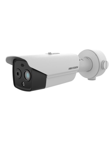 CÁMARA TÉRMICA DUAL IP HIKVISION GAMA PRO - SENSOR TÉRMICO 256X192 VOX | LENTE 9.7 MM - SENSOR ÓPTICO 1/2.7 4 MPX | LENTE 8 MM