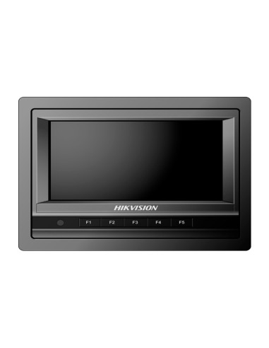 HIKVISION - MONITOR 7&QUOT; TFT-LCD - PARA SISTEMAS EMBARCADOS - VISUALIZACIÓN DE CÁMARA TRASERA Y CONEXIÓN A DVR - CONECTORES D