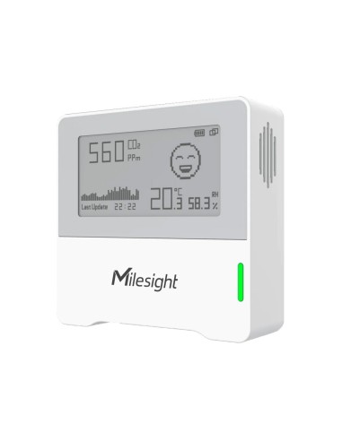 SENSOR DE CONDICIONES AMBIENTALES LORAWAN - HASTA 15KM DE ALCANCE CON VISIÓN DIRECTA - 3 SENSORES EN 1 - CONFIGURACIÓN VÍA NFC Y