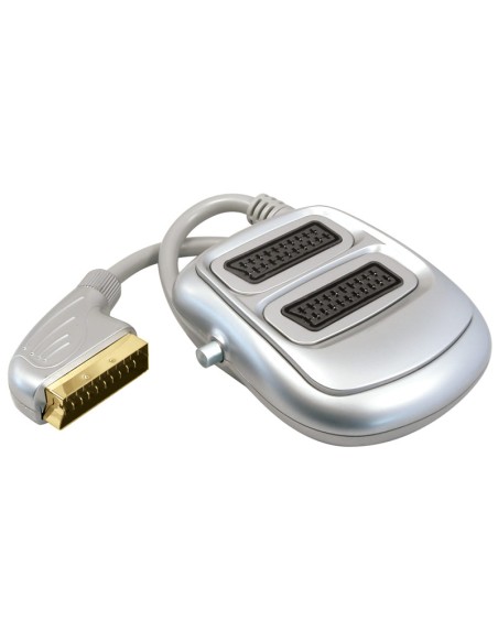 COMUTADOR EUROCONECTOR 1 MACHO A 2 HEMBRAS CON110