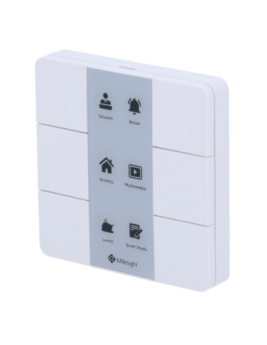 PANEL DE ESCENAS LORAWAN - HASTA 15KM DE ALCANCE CON VISIÓN DIRECTA - 6 PULSADORES DE ESCENA - CONFIGURACIÓN VÍA NFC Y APP_x000D