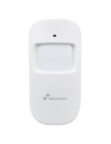 NIVIAN SMART - DETECTOR VOLUMÉTRICO DE INTERIOR - RANGO DETECCIÓN 8M/110º - INDICADOR LED - INALÁMBRICO 433MHZ - COMPATIBLE CON