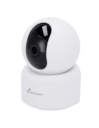 NIVIAN SMART CÁMARA 2K - WIFI 2.4 GHZ - CONTROL PT AUTOTRACKING | IR 10 M - DETECCIÓN DE PERSONAS - GRABACIÓN EN TARJETA MICROSD