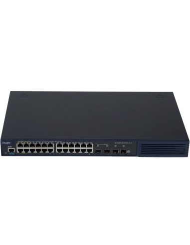 RUIJIE SWITCH POE CLOUD GESTIONABLE L2+ - 24 RJ45 GIGABIT + 4 SFP+ 10GIGABIT - 20 PUERTOS POE+ 802.3AT + 4 PUERTOS HI-POE 60W -