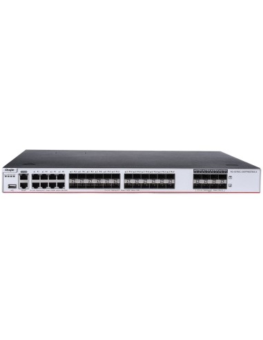 RUIJIE SWITCH CLOUD GESTIONABLE L3 - 24 PUERTOS SFP + 8 RJ45 + 8 PUERTOS SFP+ - 24 PUERTOS GIGABIT + 8 GIGABIT + 8 PUERTOS 10G -