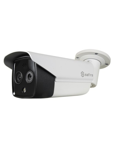 CÁMARA TÉRMICA DUAL IP SAFIRE - 256X192 VOX | LENTE 9.7MM - SENSOR ÓPTICO 1/2.7 4 MPX | LENTE 8MM - SENSIBILIDAD TÉRMICA = 40MK