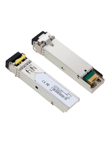 MÓDULO TRANSCEPTOR SFP - TRX 1550 NM - FIBRA MONOMODO - CONECTOR LC UPC DÚPLEX - MÁXIMO 80 KM - 1.25GB/S - 1000BASE-ZX