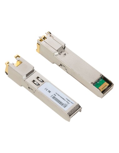 MÓDULO TRANSCEPTOR SFP INDUSTRIAL - PUERTO RJ45 - VELOCIDAD GIGABIT - MÁXIMA DISTANCIA 100 M - 1000BASE-TX