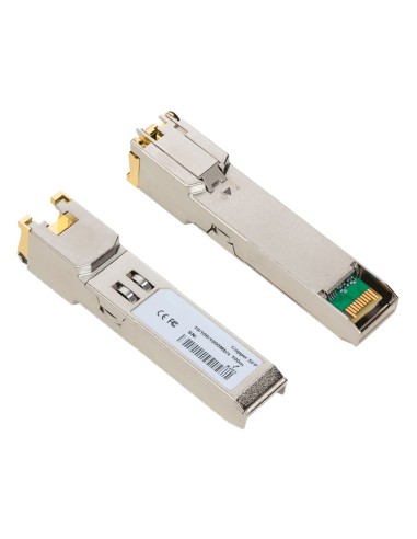 MÓDULO TRANSCEPTOR SFP - PUERTO RJ45 - VELOCIDAD GIGABIT - MÁXIMA DISTANCIA 100 M - 1000BASE-TX