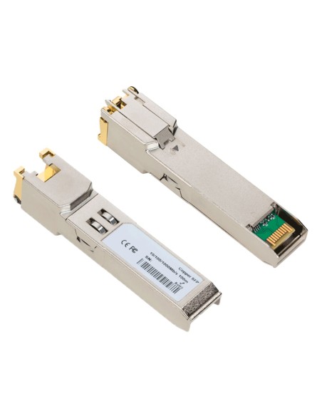 MÓDULO TRANSCEPTOR SFP INDUSTRIAL - PUERTO RJ45 - VELOCIDAD GIGABIT - MÁXIMA DISTANCIA 100 M - 1000BASE-TX