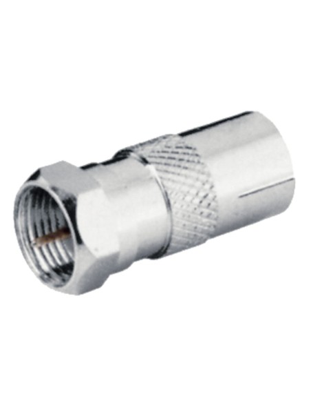 ADAPTADOR F MACHO A HEMBRA TV 9,5MM CON133