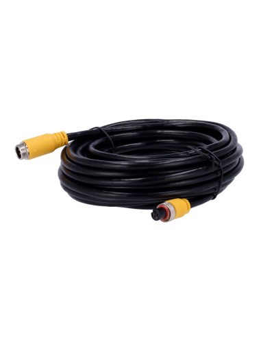 STREAMAX - CABLE PARA CÁMARAS AHD - CONECTOR M12 AVIACIÓN - 4 PINES - LONGITUD 10M - MACHO - HEMBRA