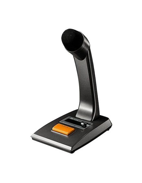 MICROPHONE DE BUREAU TOA - BOUTON POUSSOIR POUR LES ANNONCES - MICROPHONE DYNAMIQUE À FAIBLE BRUIT - DIRECTIVITÉ CARDIOÏDE - JA