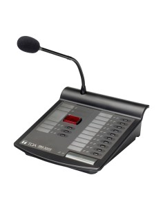 MICROPHONE DE BUREAU EN54 VX-3000 - ANNONCES GÉNÉRALES ET D'URGENCE - 13 TOUCHES DE FONCTION - CONFIGURABLE PAR LOGICIEL - CLAV