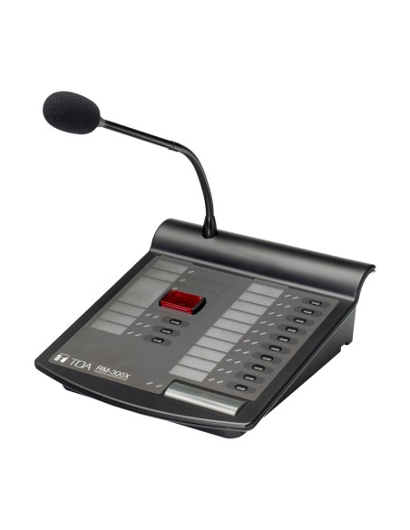 DESK MICROPHONE EN54 VX-3000 - GENERAL AND EMERGENCY ANNOUNCEMENTS - 13 FUNCTION KEYS - CONFIGURABLE BY SOFTWARE - EXPANSION KE
