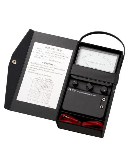 MEDIDOR DE IMPEDANCIA TOA - COMPRUEBA LA IMPEDANCIA DE LA LÍNEA ALTAVOCES - MEDICIÓN A 1 KHZ - RANGO 5~100000 OHM - 4 PILAS AA