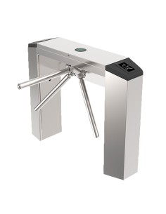 BIDIRECTIONAL ACCESS TURNSTILE - 3 ROTATING ARMS | DOUBLE SUPPORT - TIMES, ALARMS AND OPENING MODES - STEP DIMENSIONS 550 MM - 