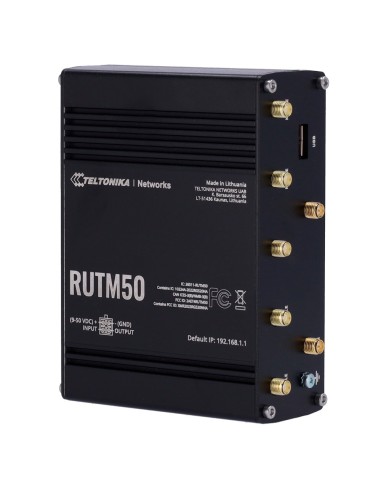 TELTONIKA ROUTER INDUSTRIAL 5G - 5G SUB-6GHZ SA/NSA DOBLE SIM - 5 PUERTOS 10/100/1000MBPS - HASTA 3,4GBPS DESCARGA | 550 MBPS SU