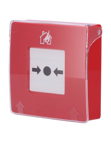 BOTÓN MANUAL DE ALARMA DE INCENDIO ROJO - CERTIFICACIÓN EN 54 - BOTÓN ALARMA INCENDIO O ACTIVADOR DE ESCENARIOS - COMPATIBLE CON