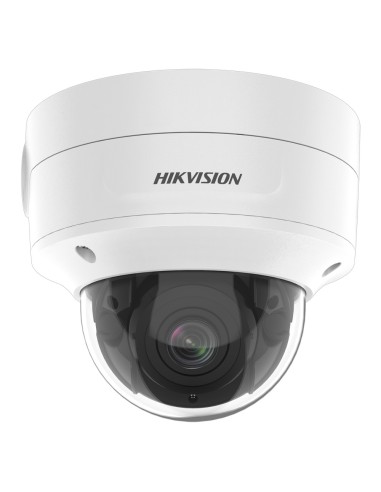 HIKVISION - CÁMARA DOMO IP GAMA PRO - RESOLUCIÓN 6 MPX | POWERED BY DARKFIGHTER - LENTE 2.8~12 MM | POE | ALARMAS | AUDIO - IR A