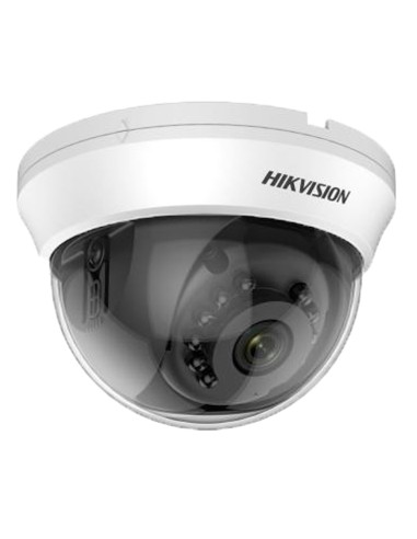 HIKVISION - CÁMARA DOMO 4EN1 GAMA VALUE - RESOLUCIÓN 1080P (1920X1080) - LENTE 2.8 MM - IR ALCANCE 20 M - APTA PARA INTERIOR