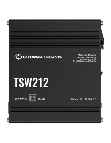 TELTONIKA SWITCH GESTIONABLE INDUSTRIAL - 8 PUERTOS ETHERNET RJ45 GIGABIT +2 SFP GIGABIT - VLAN/LOOP PREVENTION/STP/RSTP/PORT MI