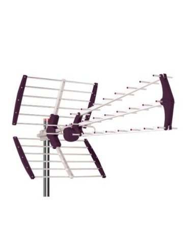 ANTENA TV TRIPLE UHF MANDARINE BMK-18DB MORADA LTE 700MhZ