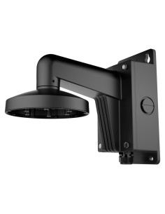 WALL BRACKET - JUNCTION BOX - VALID FOR EXTERIOR USE - COMPATIBLE WITH HIWATCH HIKVISION - CABLE PASS - BLACK COLOUR