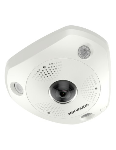 HIKVISION - CÁMARA IP FISHEYE 12 MPX (4000×3000) - LENTE 1.29 MM FISHEYE - IR LEDS ALCANCE 15 M - CONTEO DE PERSONAS | MAPA DE C