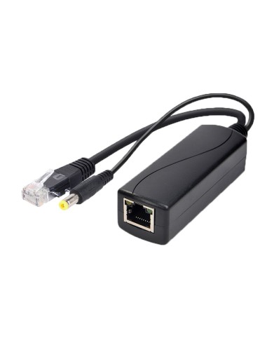 POE SPLITTER_x000D_ - PARA CÁMARAS IP NO POE_x000D_ - ENTRADA RJ45 (POE) / SALIDA RJ45 Y JACK  - VELOCIDAD 10/100MBPS - POTENCIA